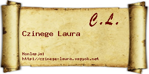 Czinege Laura névjegykártya